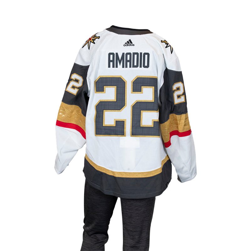 22 michael amadio game worn stanley cup final away jersey sc148 118