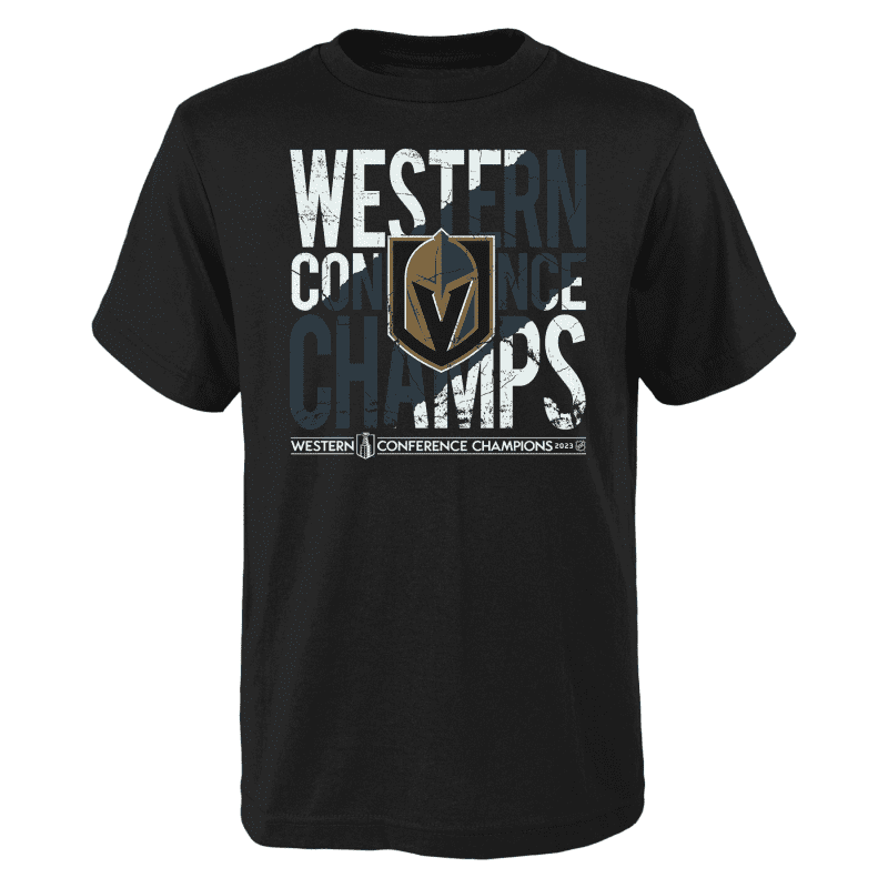 VegasGoldenKnightsYouthWesternConferenceChampsBlackTee