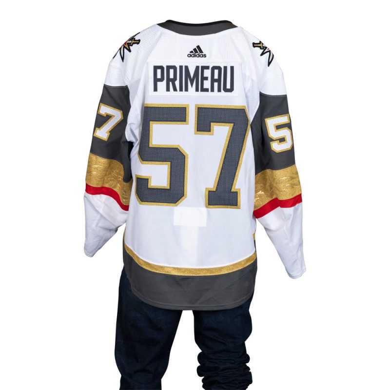 game issued 57 mason primeau 2021 2022 preseason set 17014 jersey 452