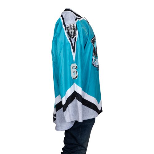 game issued 6 kaedan korczak 2023 2024 thunder knight jersey 352 126