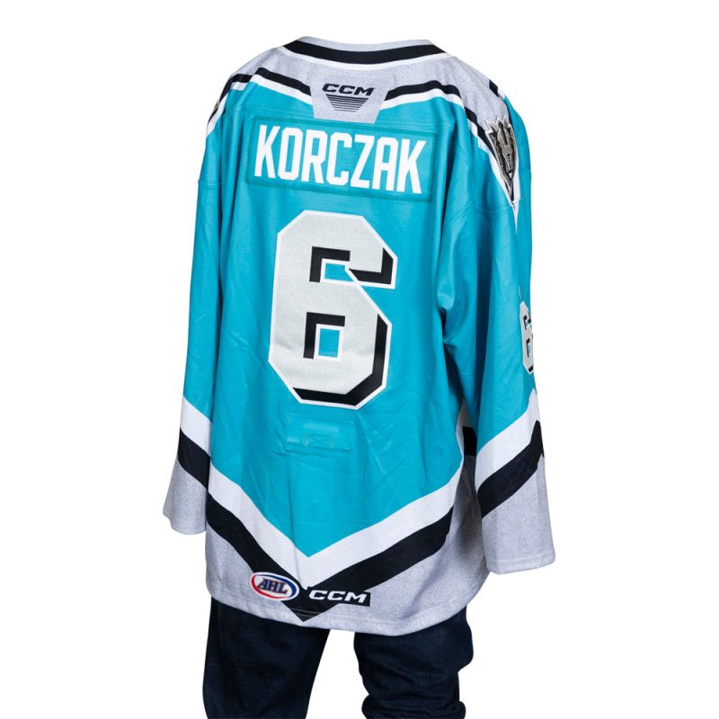 game issued 6 kaedan korczak 2023 2024 thunder knight jersey 352 504