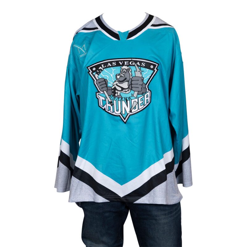 game issued 6 kaedan korczak 2023 2024 thunder knight jersey 352 793