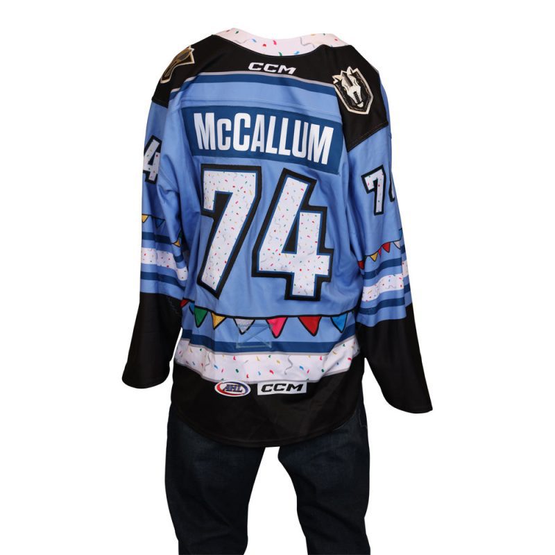 game issued 74 lynden mccollum 2022 2023 luckys birthday bash jersey 302 426