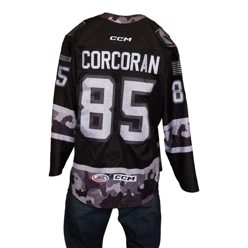 game issued 85 connor corcoran 2022 2023 military knight jersey 226 924