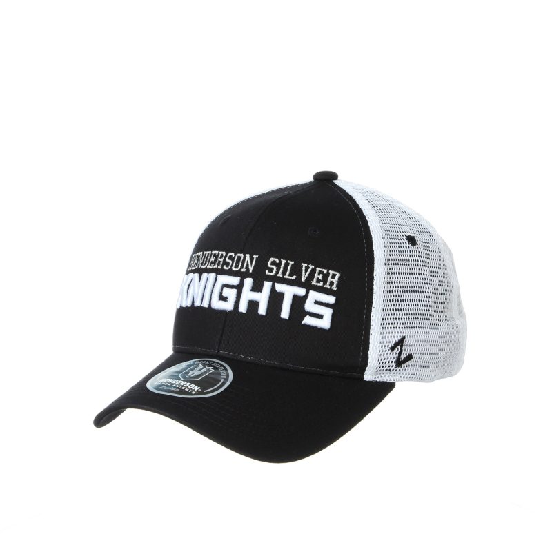 henderson silver knights zephyr upfront trucker cap headwear 374