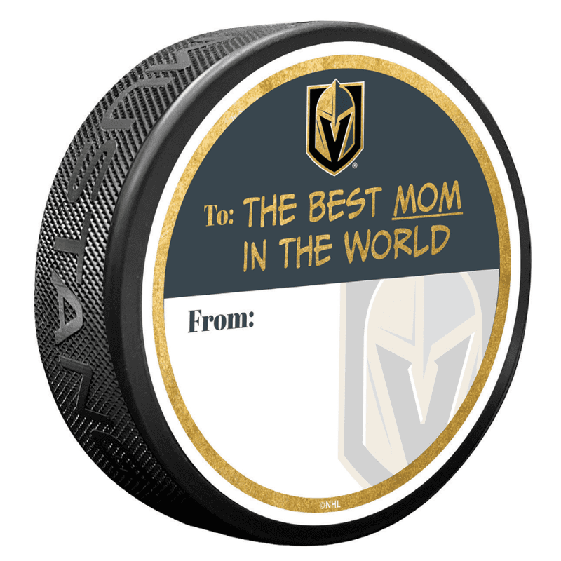 vegas golden knights best mom in the world signature puck team each 972