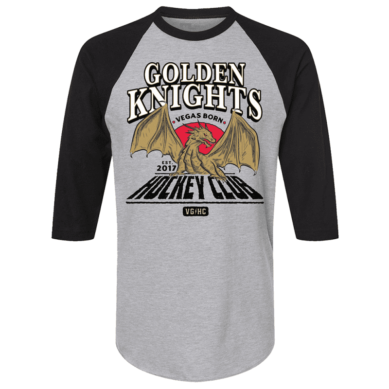 vegas golden knights born dragon raglan shirt 349