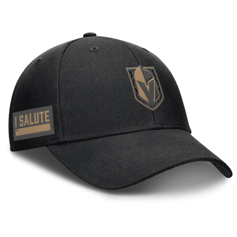 vegas golden knights fanatics authentic pro military appreciation cap headwear 255