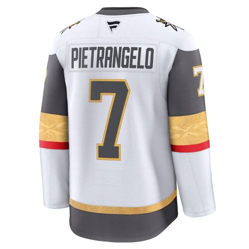 Hockey jersey with Pietrangelo name and number 7, perfect Vegas Golden Knights merchandise