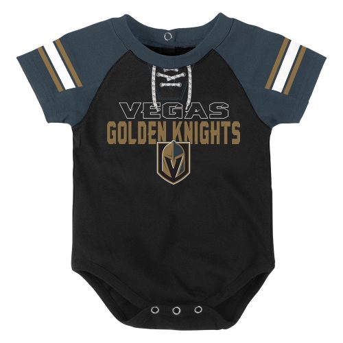 vegas golden knights infant little man creeper bib booties set onesie 187