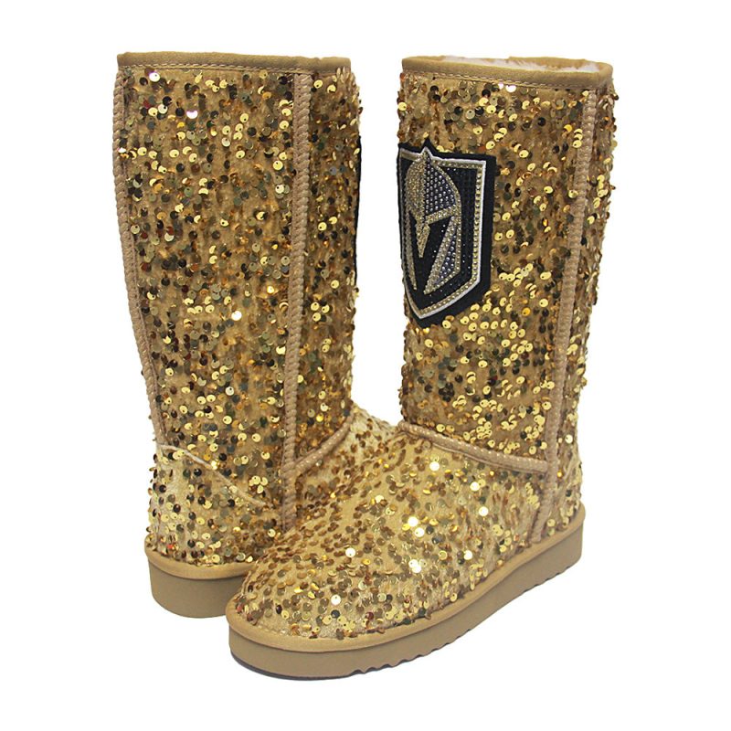 vegas golden knights knee high sequin boots 213