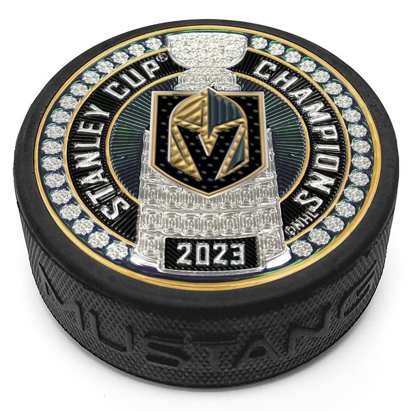 vegas golden knights trimflexx stanley cup champions puck 779