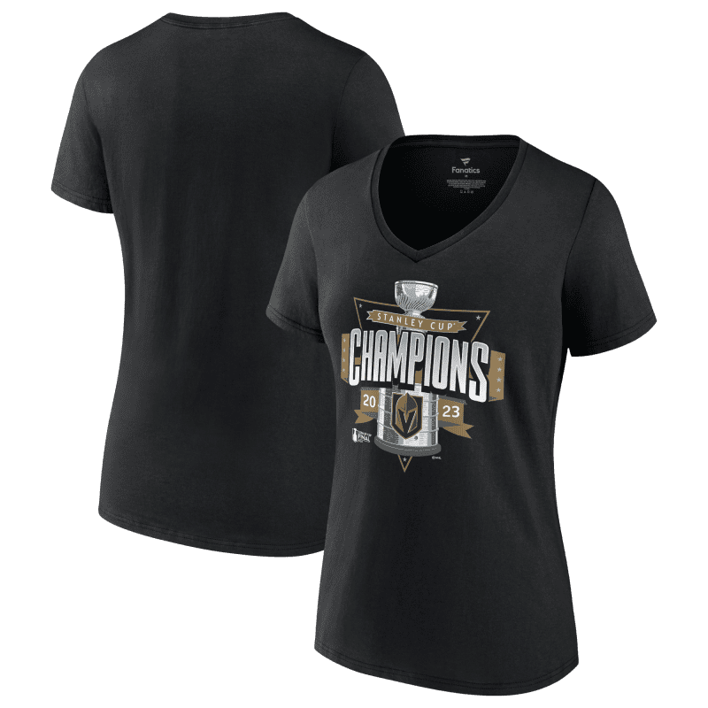 vegas golden knights womens 2023 stanley cup champions neutral zone black tee shirt 552