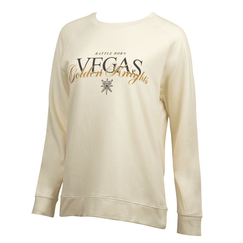 vegas golden knights womens script crewneck outerwear 441