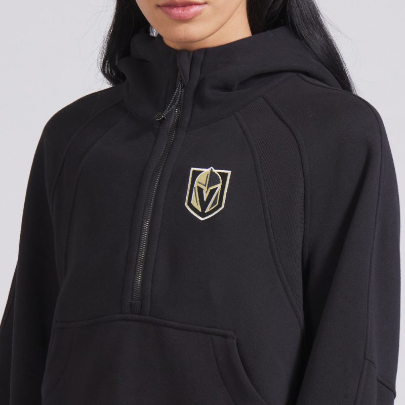 vegas golden knights womens scuba oversized half zip hoodie outerwear 729