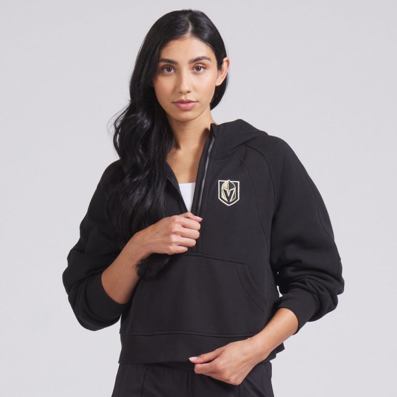 vegas golden knights womens scuba oversized half zip hoodie outerwear 942