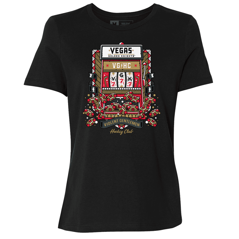 vegas golden knights womens slot machine tee shirt 435