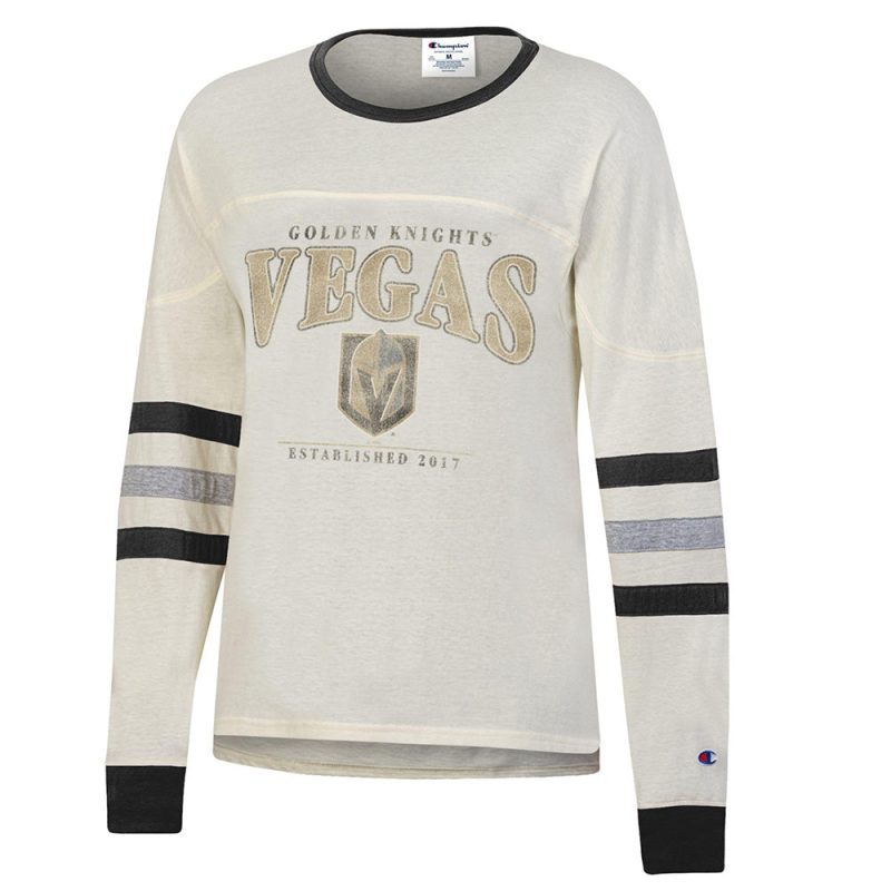 vegas golden knights womens throwback long sleeve tee shirt 768