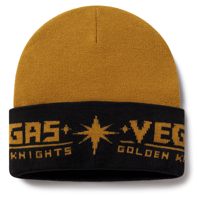 vegas golden knights wordmark cuff knit cap headwear 486