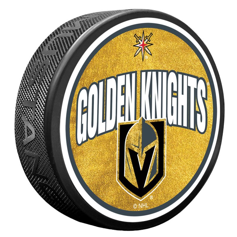 vegas golden knights wordmark puck 273