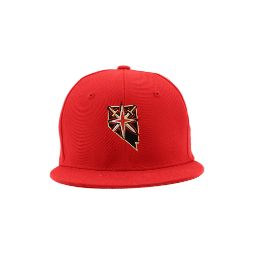 vegas golden knights youth alternate logo state snapback red osfm headwear 182