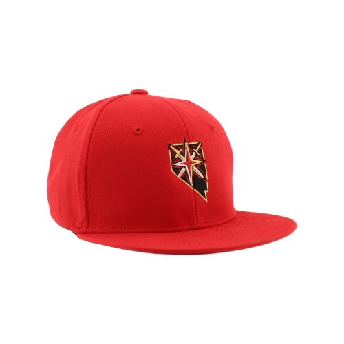 vegas golden knights youth alternate logo state snapback red osfm headwear 192