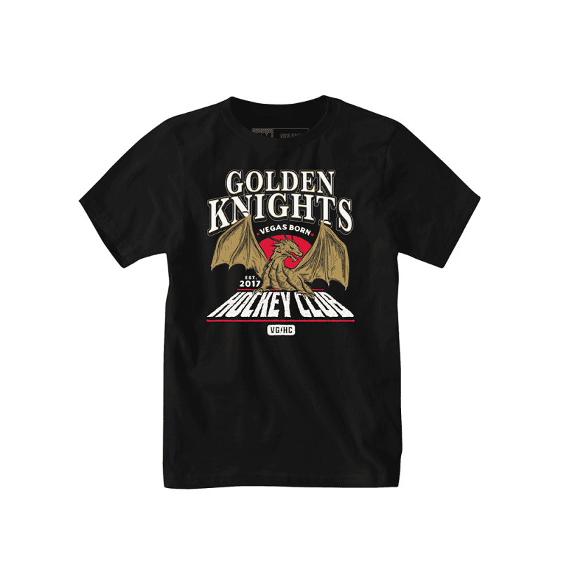 vegas golden knights youth born dragon tee shirt 815