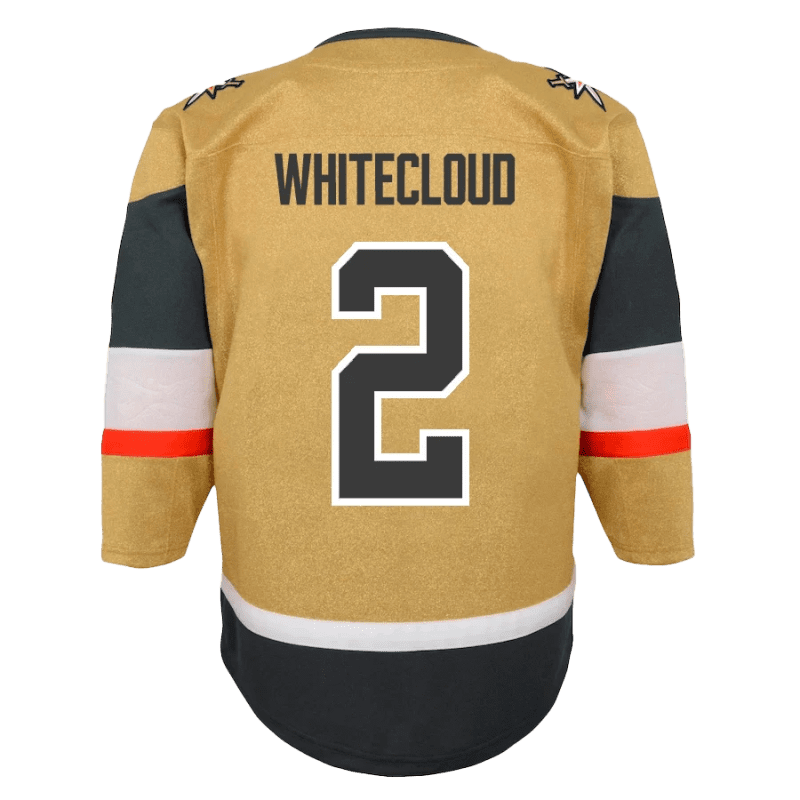 vegas golden knights youth premier zach whitecloud home jersey 784