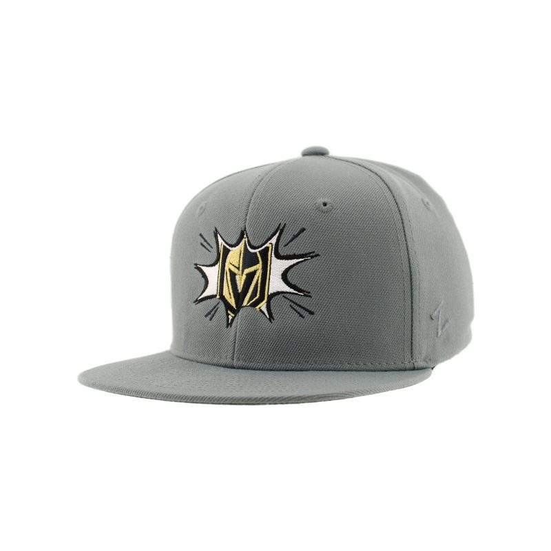 vegas golden knights youth primary bam snapback grey osfm headwear 324