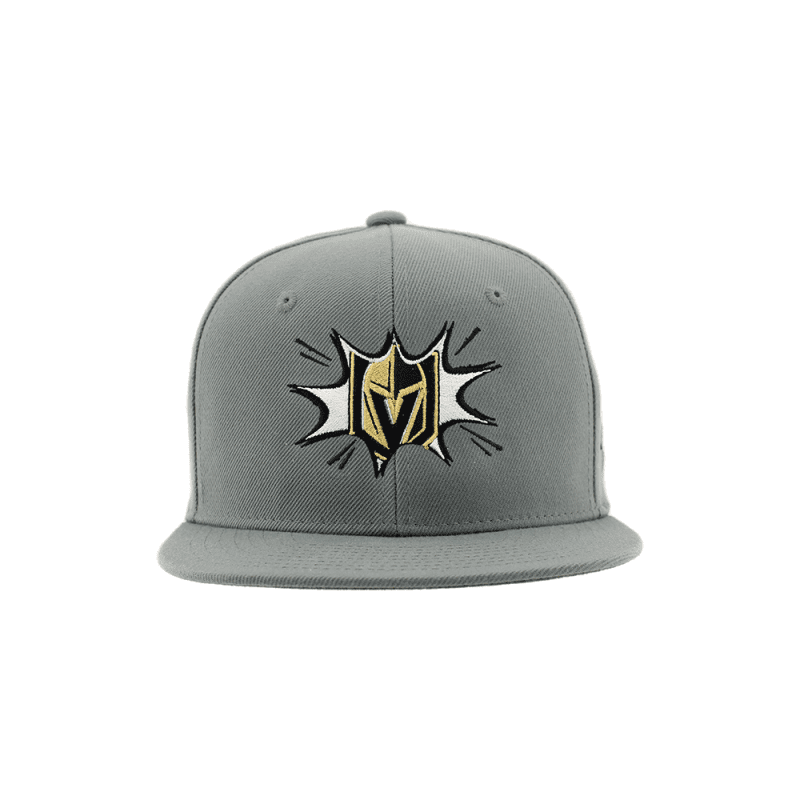 vegas golden knights youth primary bam snapback grey osfm headwear 813