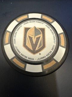 VGK ING Puck Poker Chip Primary - BLACK / OSFA