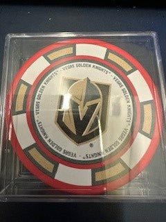 VGK ING Puck Poker Chip Primary - RED / Each