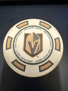 VGK ING Puck Poker Chip Primary - WHITE / OSFA